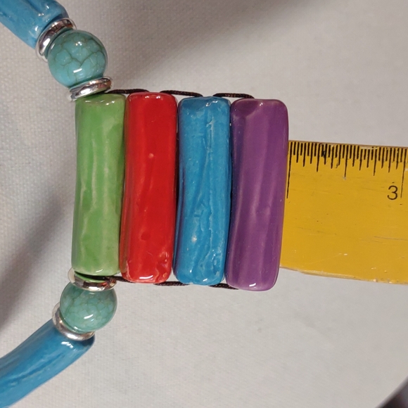 Artisan Vintage Glass Necklace - Picture 5 of 10